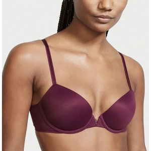Victoria Secret VS LOVE CLOUD Smooth Lightly-Lined Demi Bra Merlot 34C